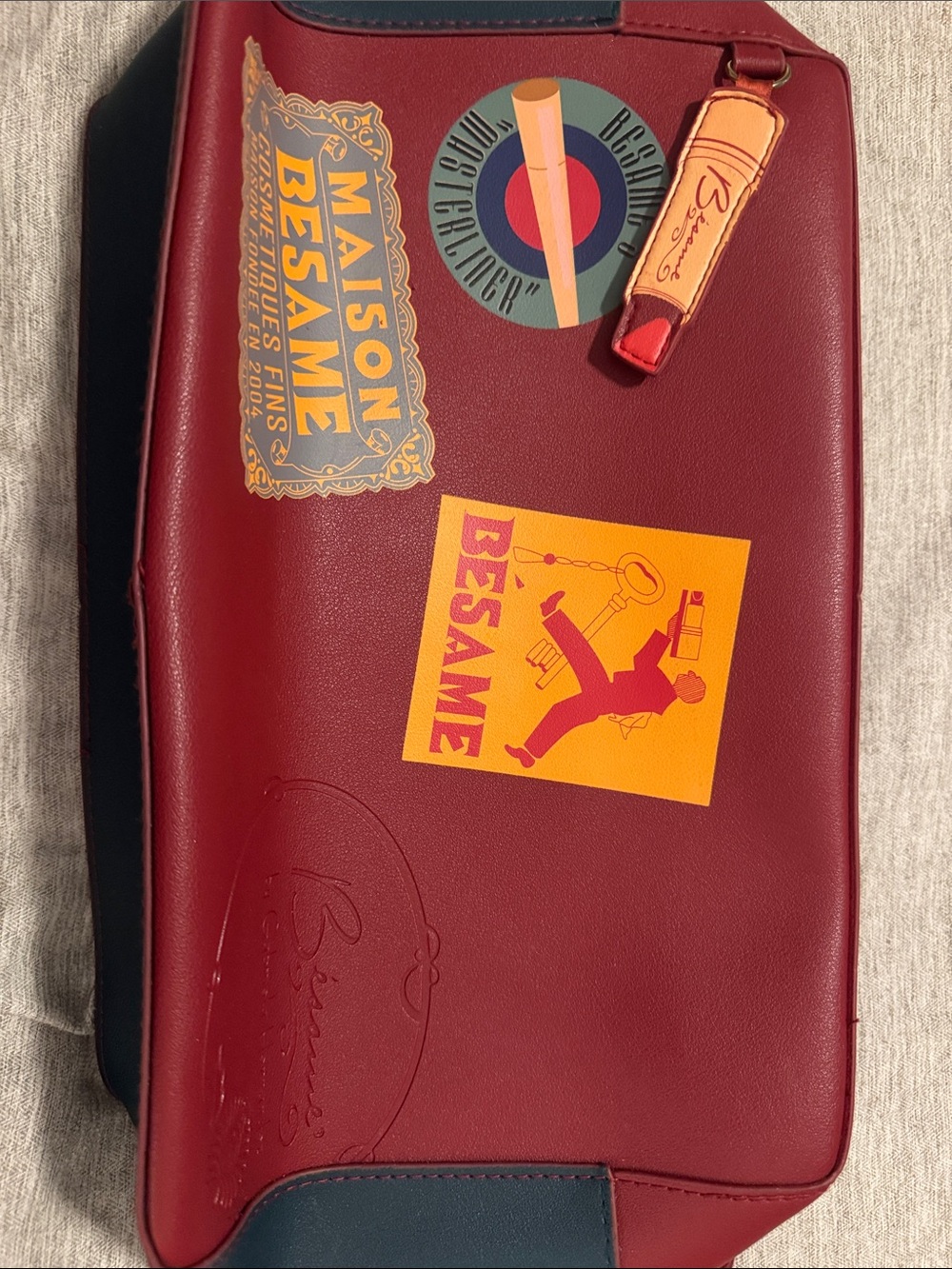 Bésame Cosmetics 15th Anniversary Retro Weekender Crossbody Bag